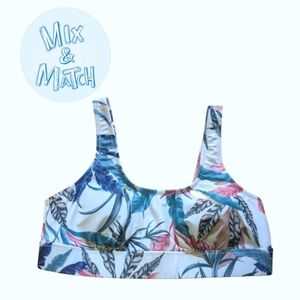 Quintsoul NWOT Bikini Top - Tropical Print Sporty Padded Size Small
